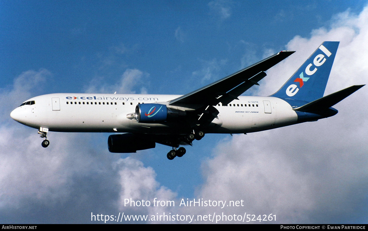 Aircraft Photo of G-SATR | Boeing 767-204/ER | Excel Airways | AirHistory.net #524261