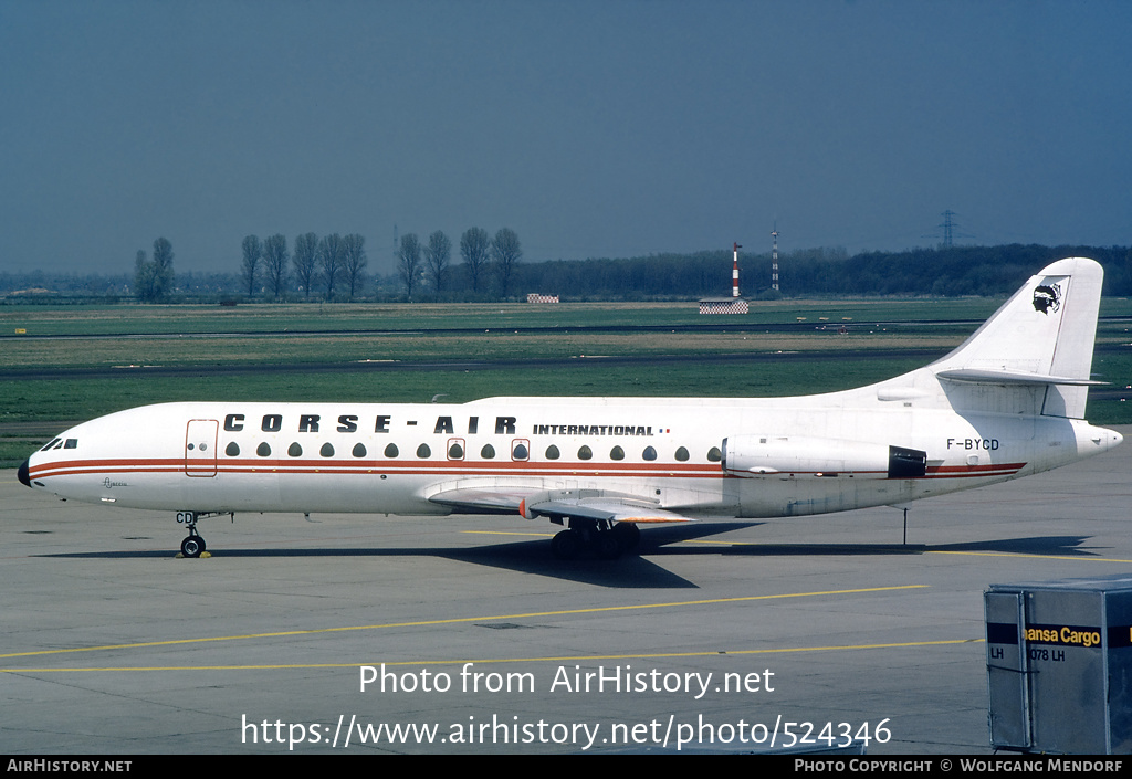 Aircraft Photo of F-BYCD | Sud SE-210 Caravelle VI-N | Corse Air International | AirHistory.net #524346