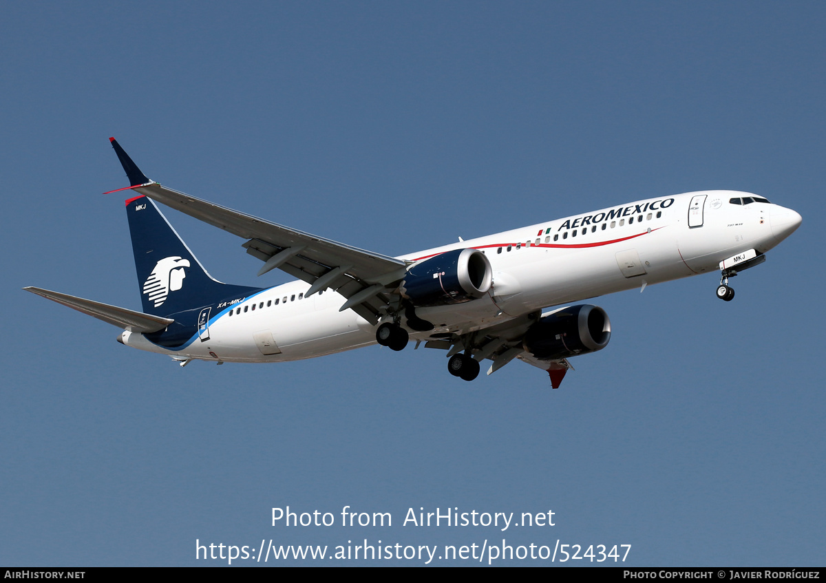 Aircraft Photo of XA-MKJ | Boeing 737-9 Max 9 | AeroMéxico | AirHistory.net #524347