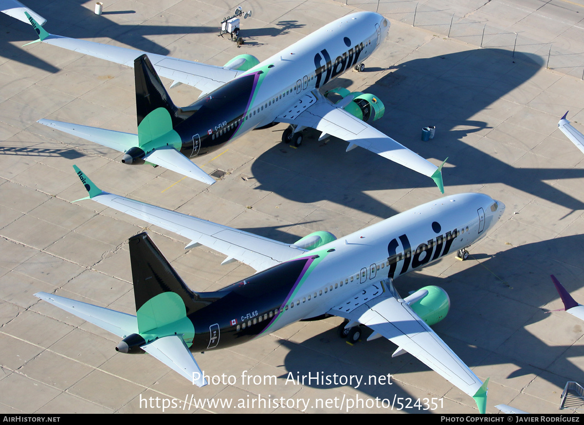 Aircraft Photo of C-FLKS | Boeing 737-8 Max 8 | Flair Airlines | AirHistory.net #524351