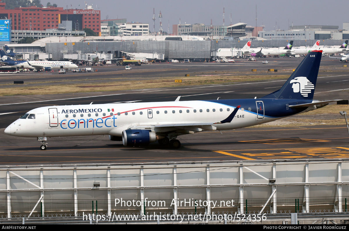 Aircraft Photo of XA-GAE | Embraer 190LR (ERJ-190-100LR) | AeroMéxico Connect | AirHistory.net #524356