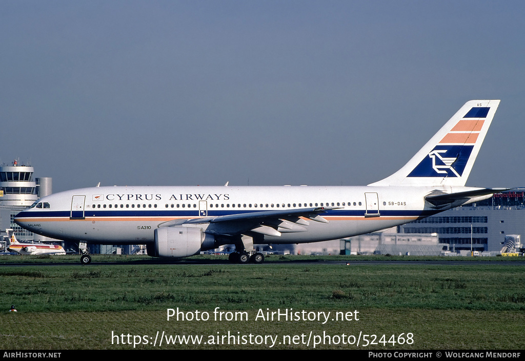 Aircraft Photo of 5B-DAS | Airbus A310-203 | Cyprus Airways | AirHistory.net #524468