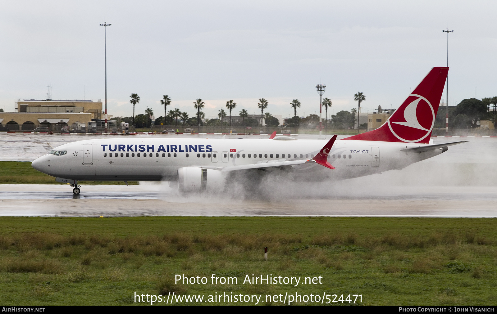 Aircraft Photo of TC-LCT | Boeing 737-8 Max 8 | Turkish Airlines | AirHistory.net #524471