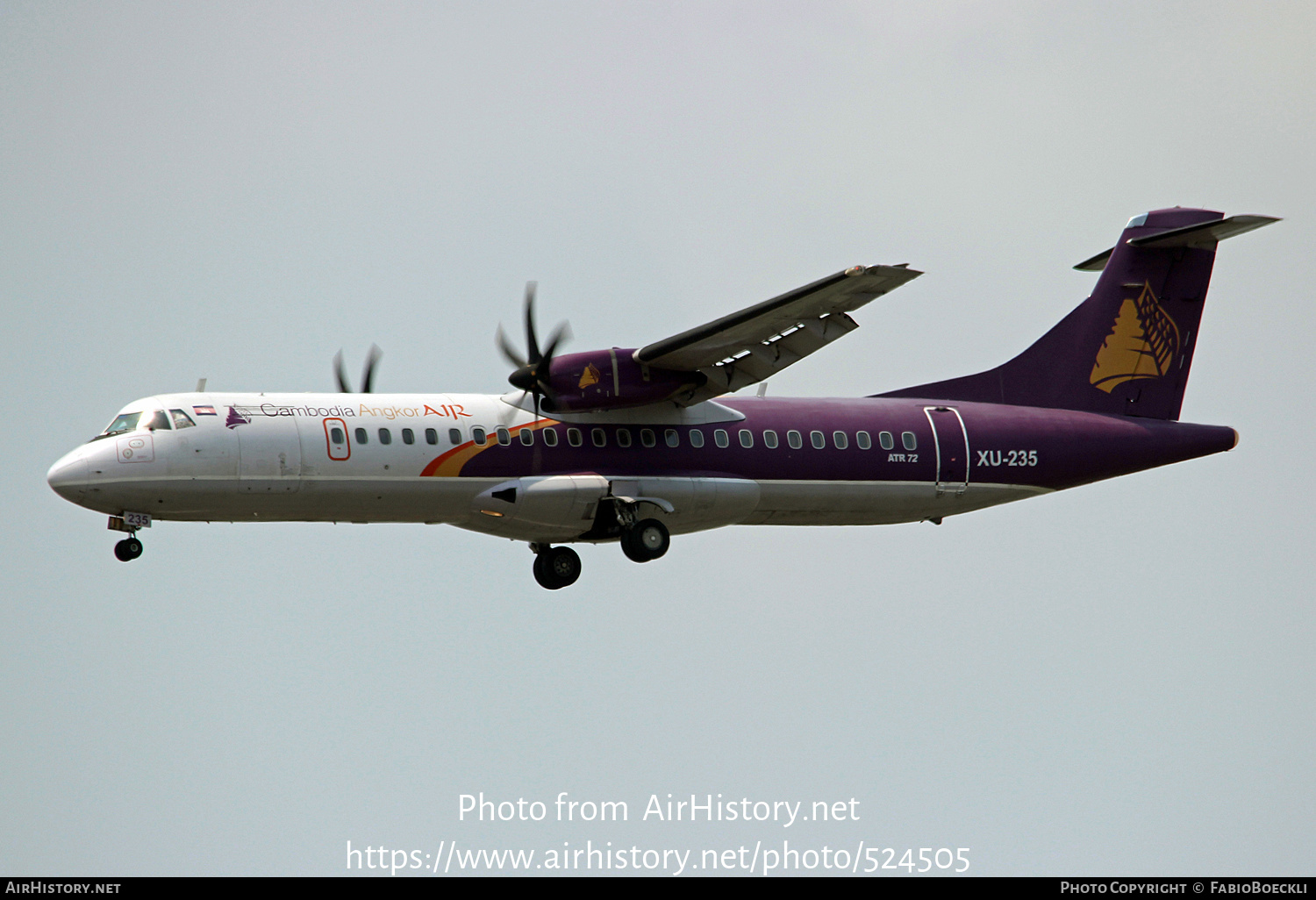 Aircraft Photo of XU-235 | ATR ATR-72-500 (ATR-72-212A) | Cambodia Angkor Air | AirHistory.net #524505