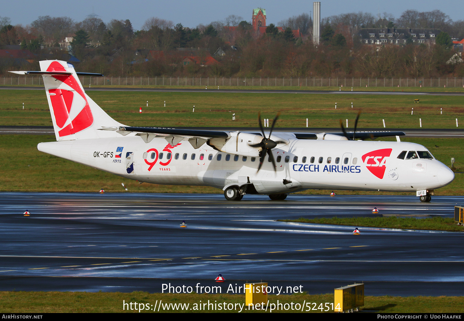 Aircraft Photo of OK-GFS | ATR ATR-72-500 (ATR-72-212A) | ČSA - Czech Airlines | AirHistory.net #524514