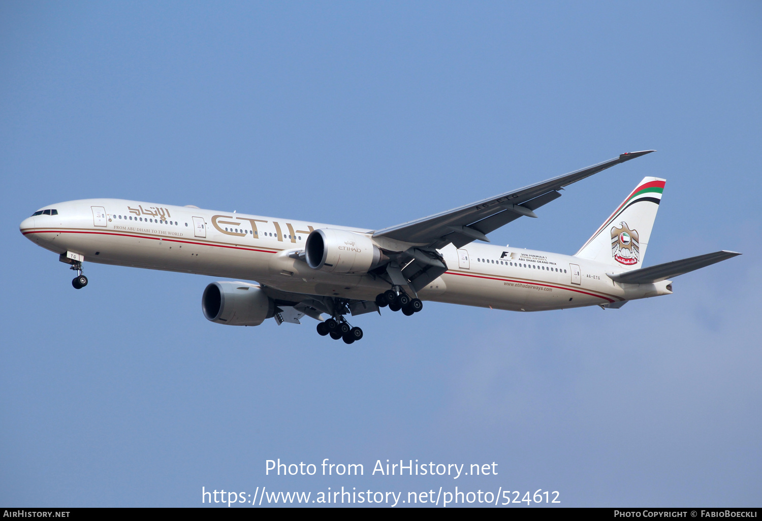 Aircraft Photo of A6-ETG | Boeing 777-3FX/ER | Etihad Airways | AirHistory.net #524612