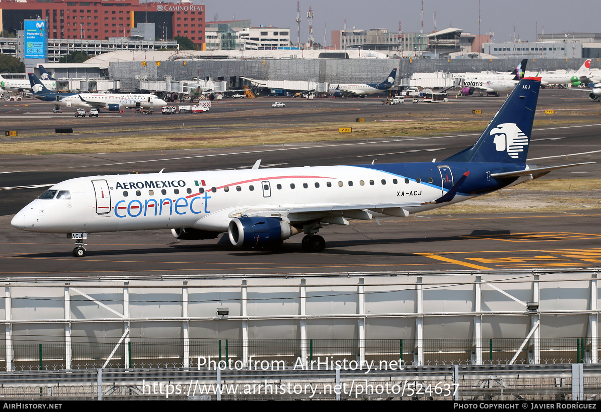 Aircraft Photo of XA-ACJ | Embraer 190LR (ERJ-190-100LR) | AeroMéxico Connect | AirHistory.net #524637