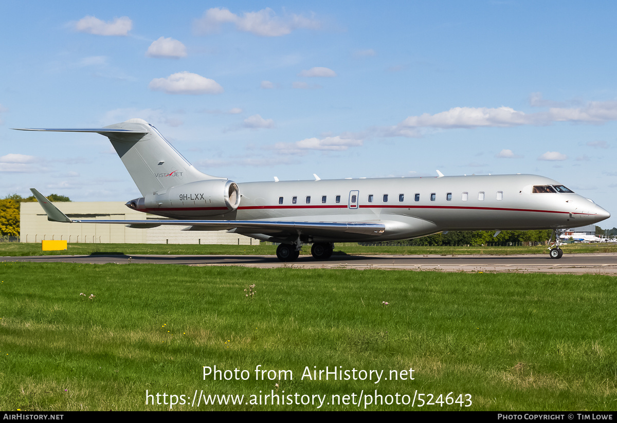 Aircraft Photo of 9H-LXX | Bombardier Global Express XRS (BD-700-1A10) | VistaJet | AirHistory.net #524643