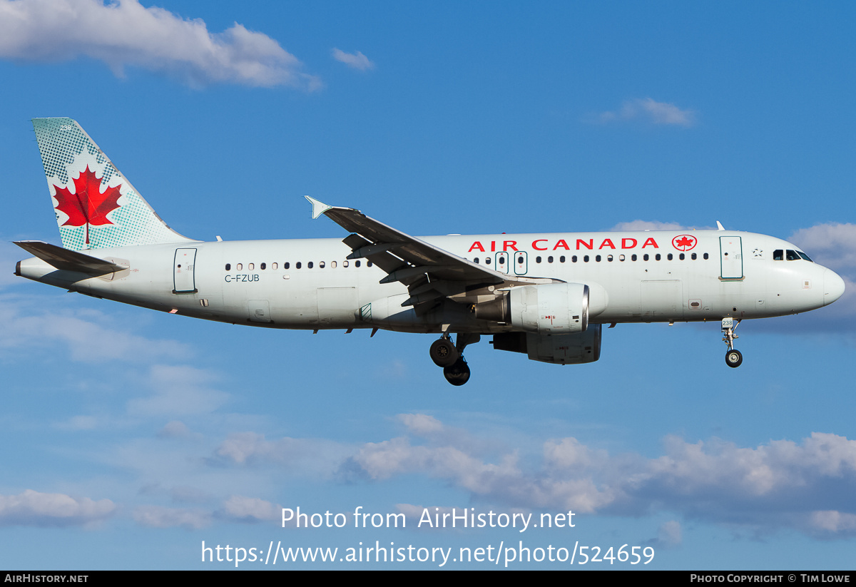 Aircraft Photo of C-FZUB | Airbus A320-214 | Air Canada | AirHistory.net #524659