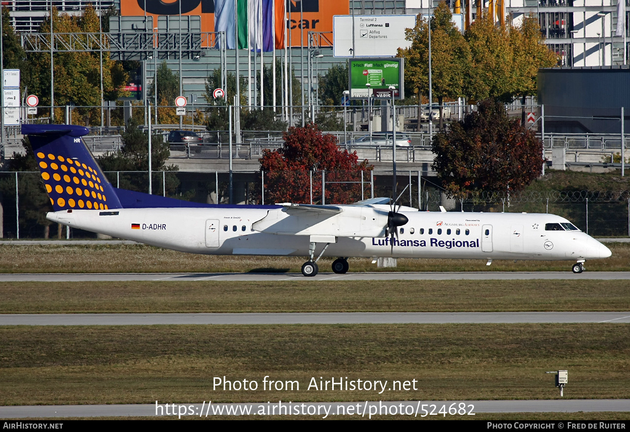 Aircraft Photo of D-ADHR | Bombardier DHC-8-402 Dash 8 | Lufthansa Regional | AirHistory.net #524682