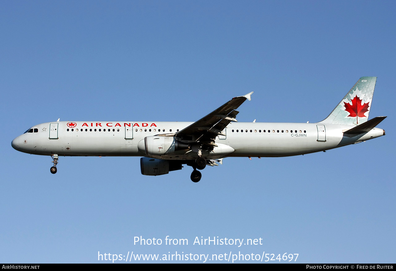 Aircraft Photo of C-GJWN | Airbus A321-211 | Air Canada | AirHistory.net #524697