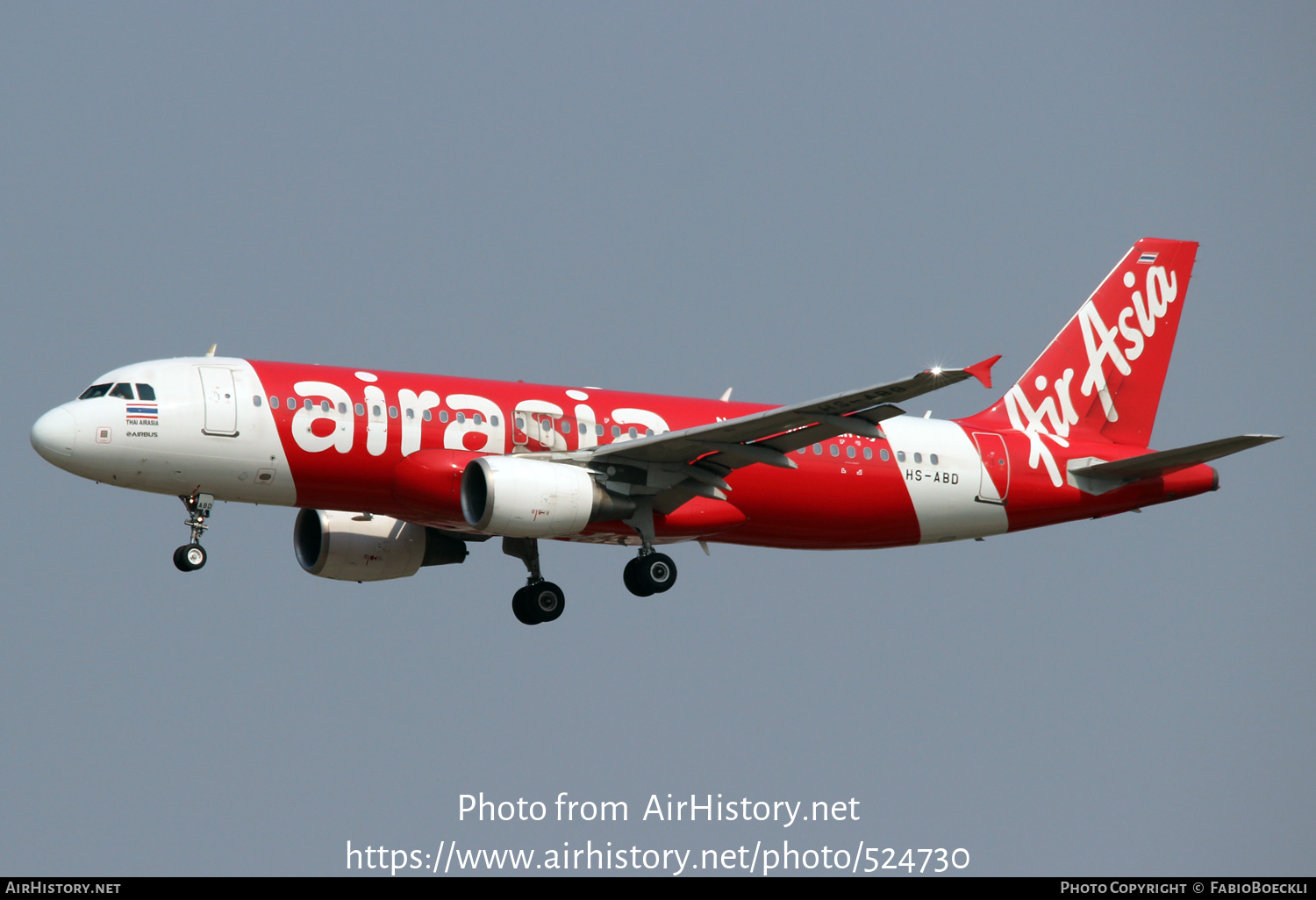 Aircraft Photo of HS-ABD | Airbus A320-216 | AirAsia | AirHistory.net #524730