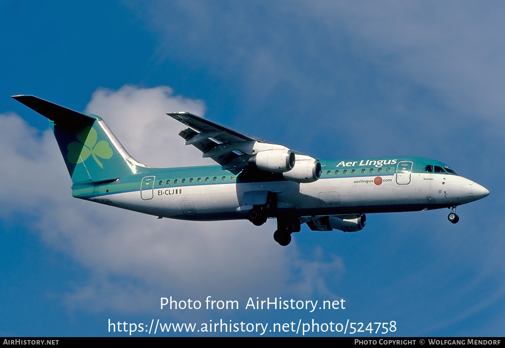 Aircraft Photo of EI-CLJ | British Aerospace BAe-146-300 | Aer Lingus | AirHistory.net #524758