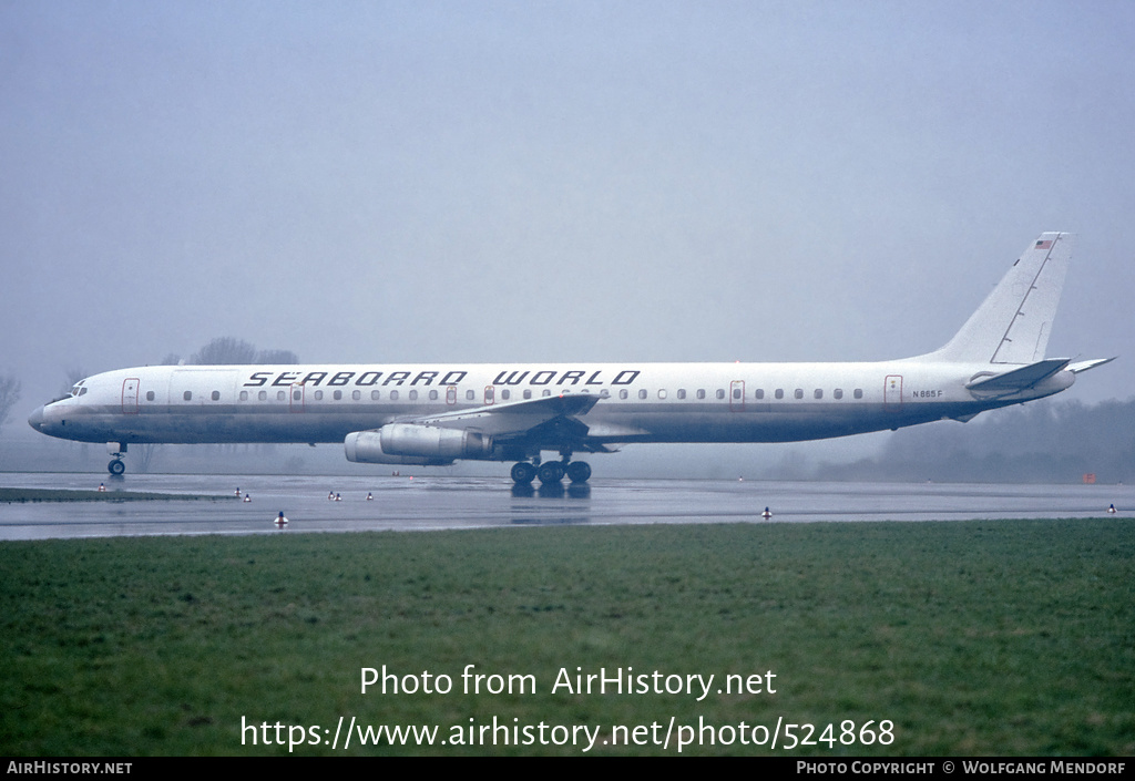 Aircraft Photo of N865F | McDonnell Douglas DC-8-63CF | Seaboard World Airlines | AirHistory.net #524868