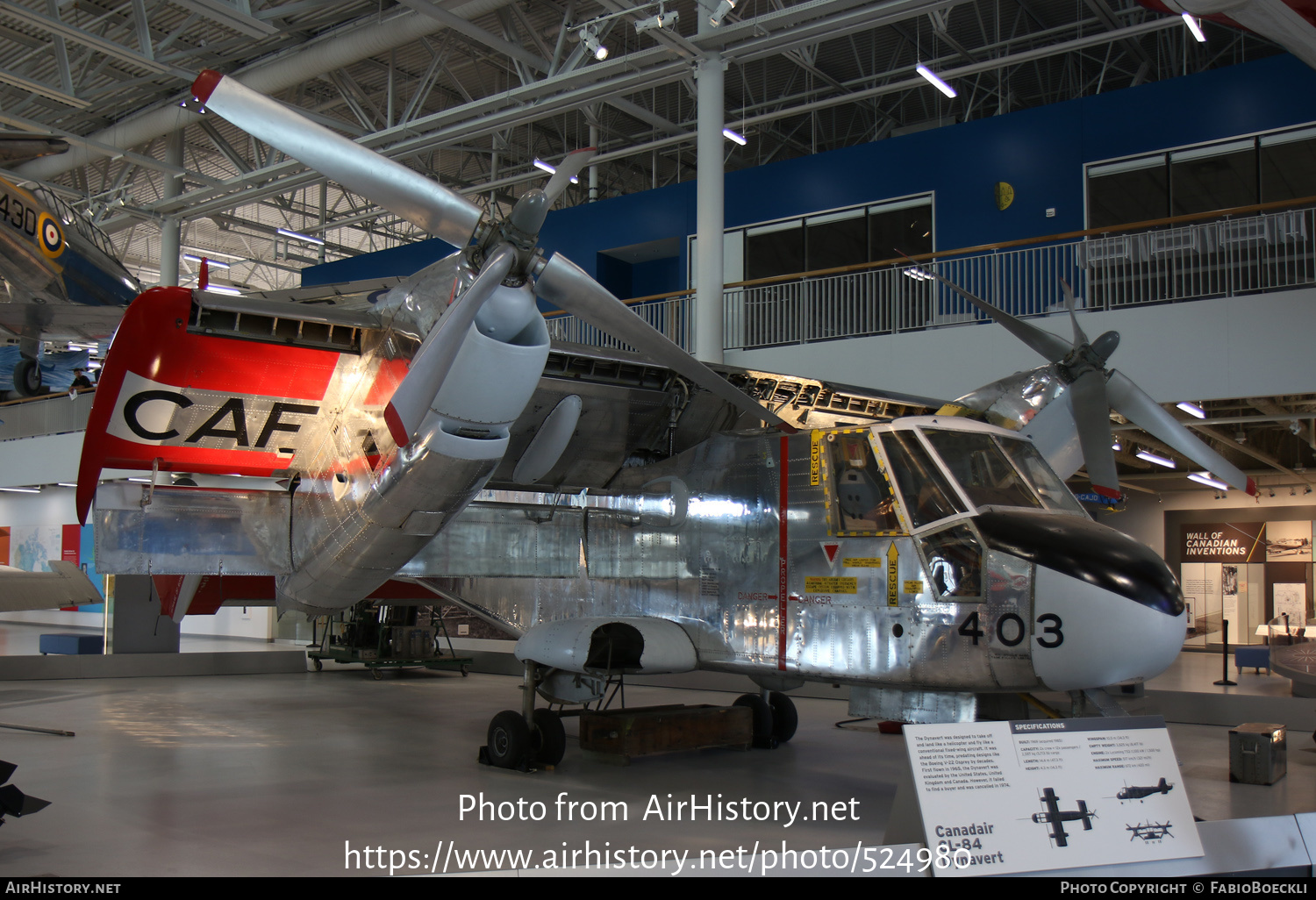 Aircraft Photo of CX8403 | Canadair CL-84-1 Dynavert | Canada - Air Force | AirHistory.net #524980