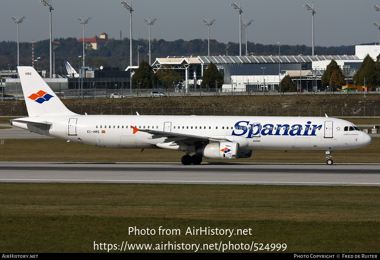 Aircraft Photo of EC-HRG | Airbus A321-231 | Spanair | AirHistory.net #524999