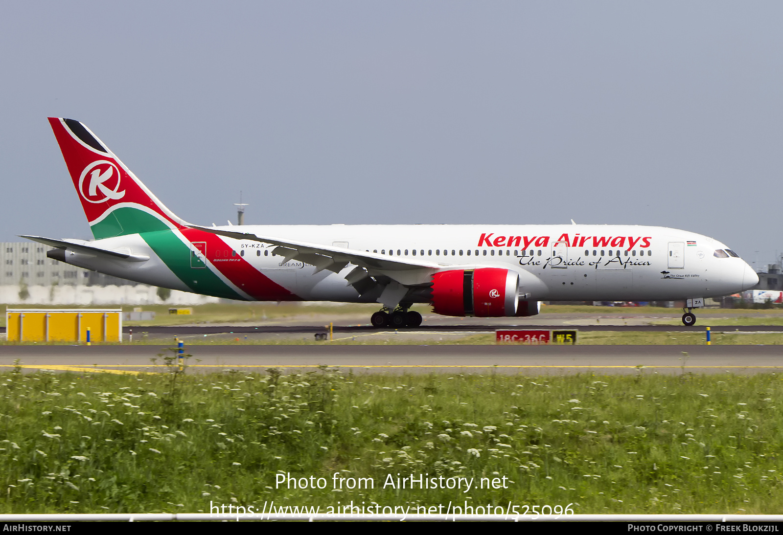 Aircraft Photo of 5Y-KZA | Boeing 787-8 Dreamliner | Kenya Airways | AirHistory.net #525096