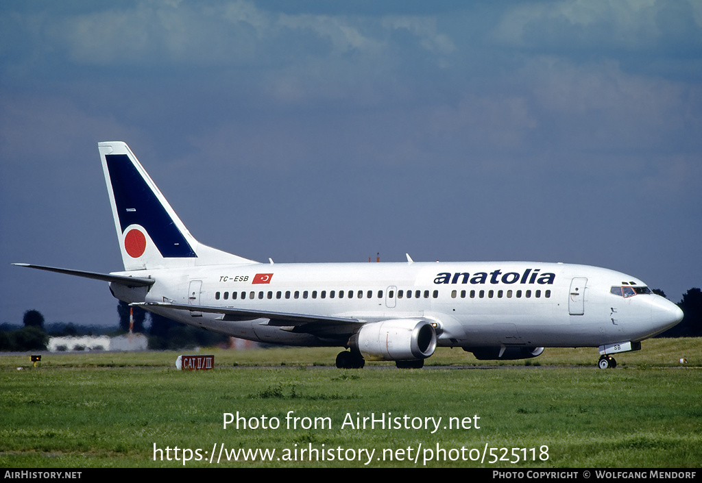 Aircraft Photo of TC-ESB | Boeing 737-3K2 | Air Anatolia | AirHistory.net #525118