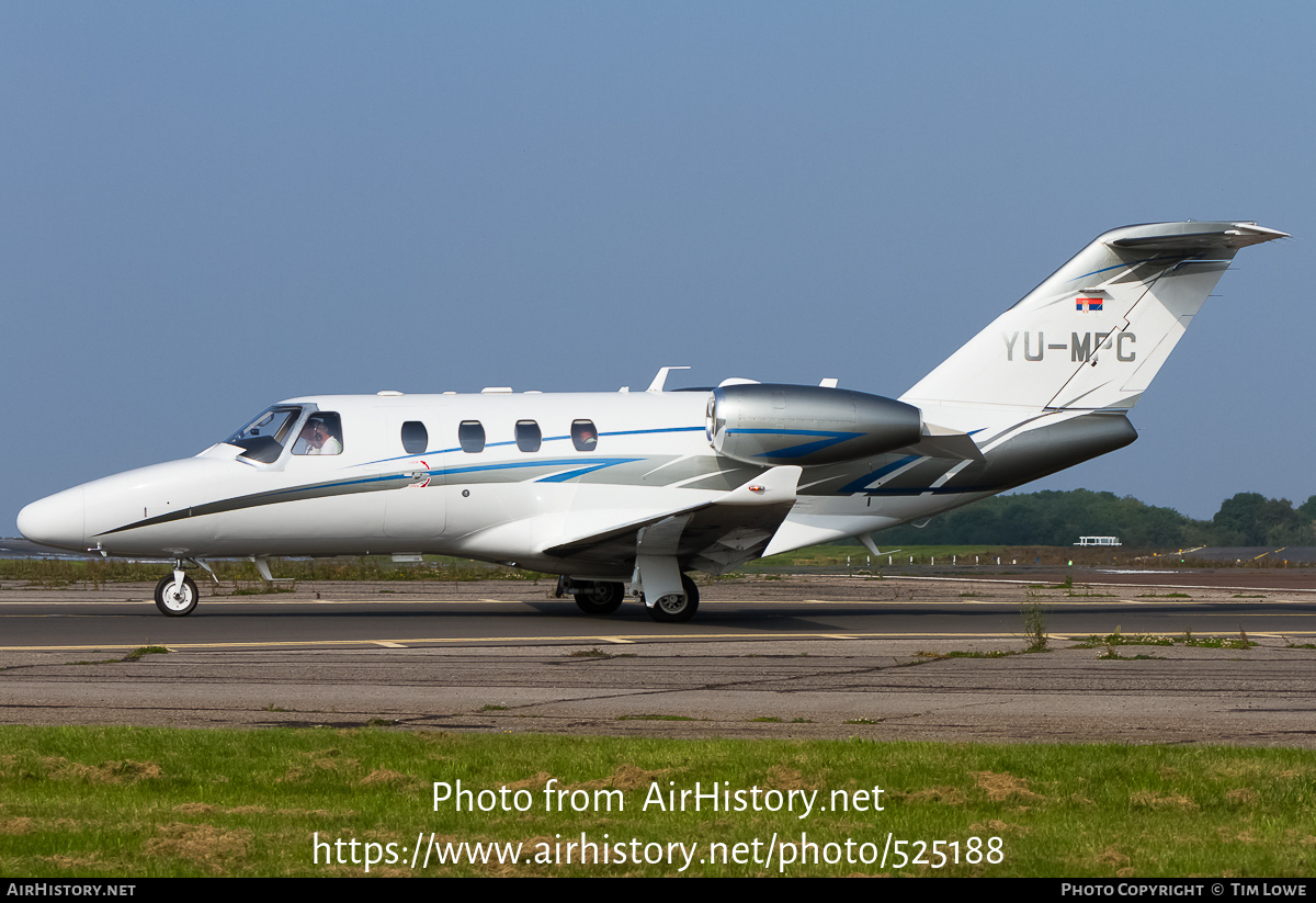 Aircraft Photo of YU-MPC | Cessna 525 CitationJet M2 | AirHistory.net #525188