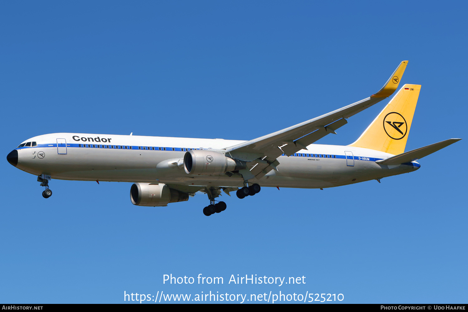 Aircraft Photo of D-ABUM | Boeing 767-31B/ER | Condor Flugdienst | AirHistory.net #525210