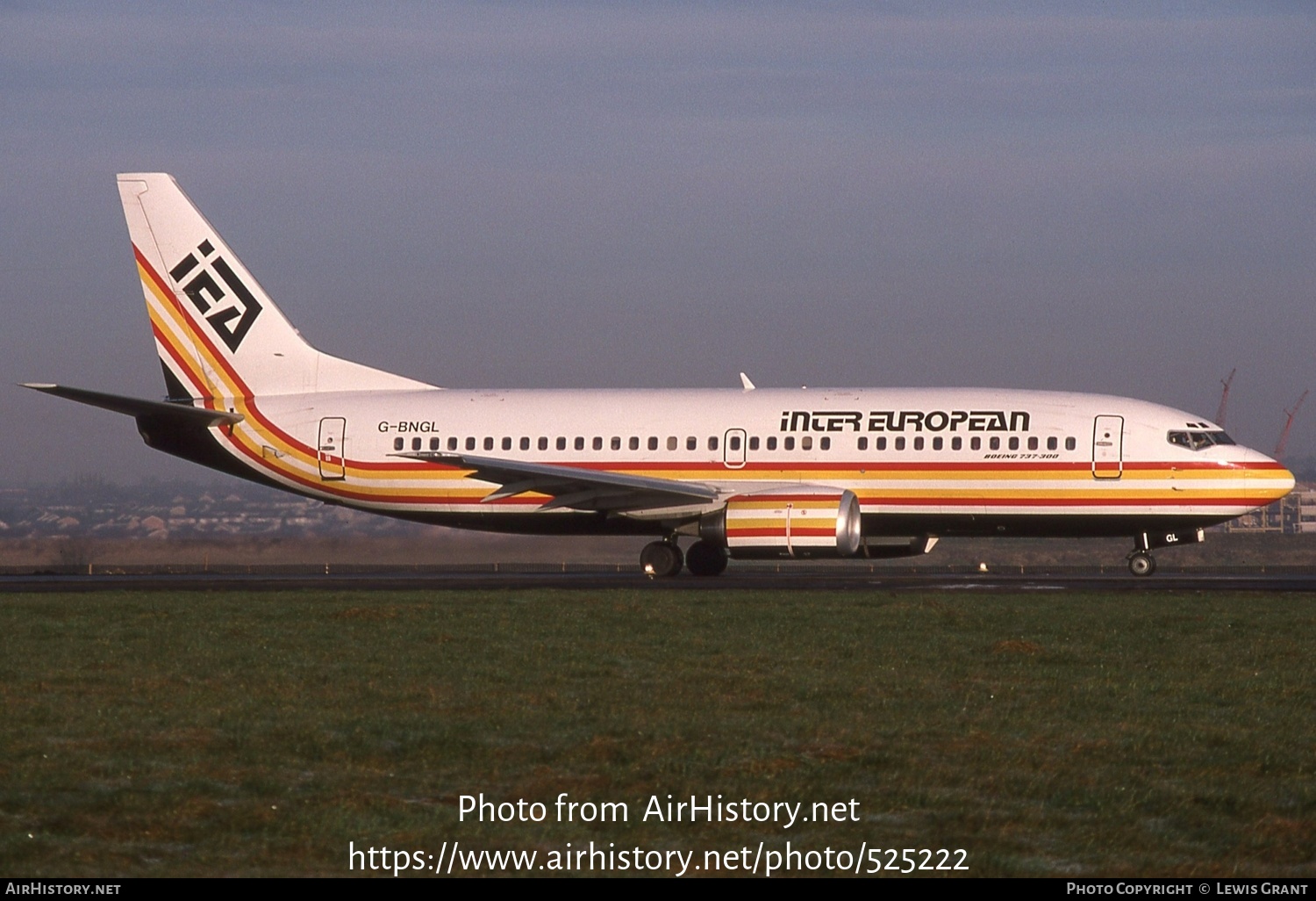 Aircraft Photo of G-BNGL | Boeing 737-3Y0 | Inter European Airways - IEA | AirHistory.net #525222