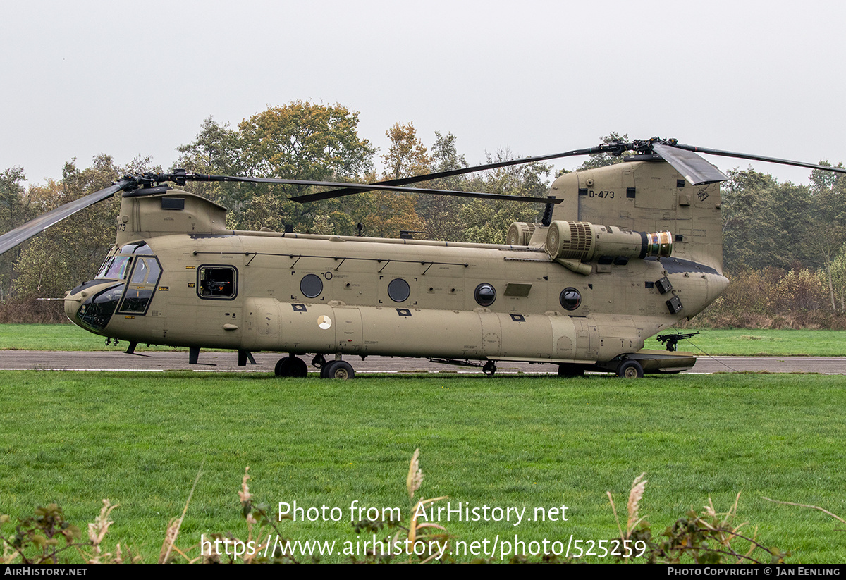 Aircraft Photo of D-473 | Boeing CH-47F Chinook (414) | Netherlands - Air Force | AirHistory.net #525259