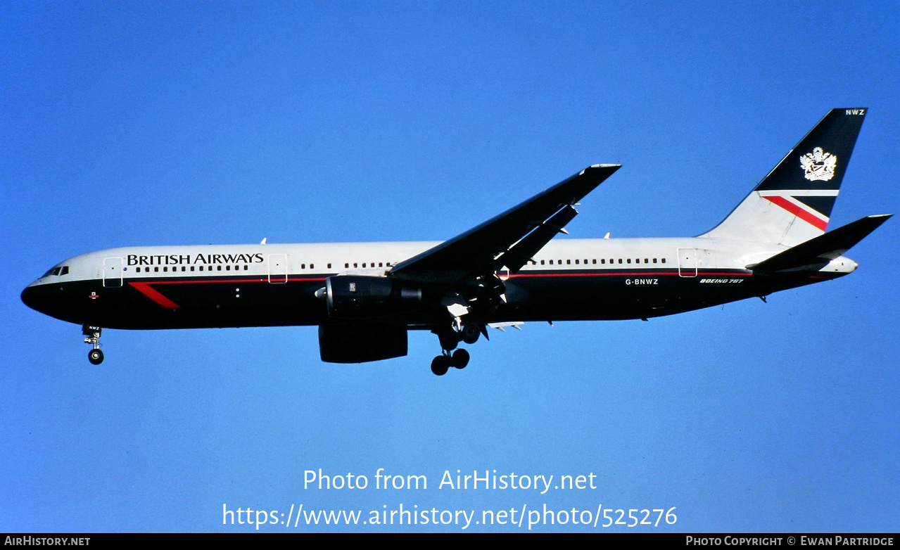 Aircraft Photo of G-BNWZ | Boeing 767-336/ER | British Airways | AirHistory.net #525276