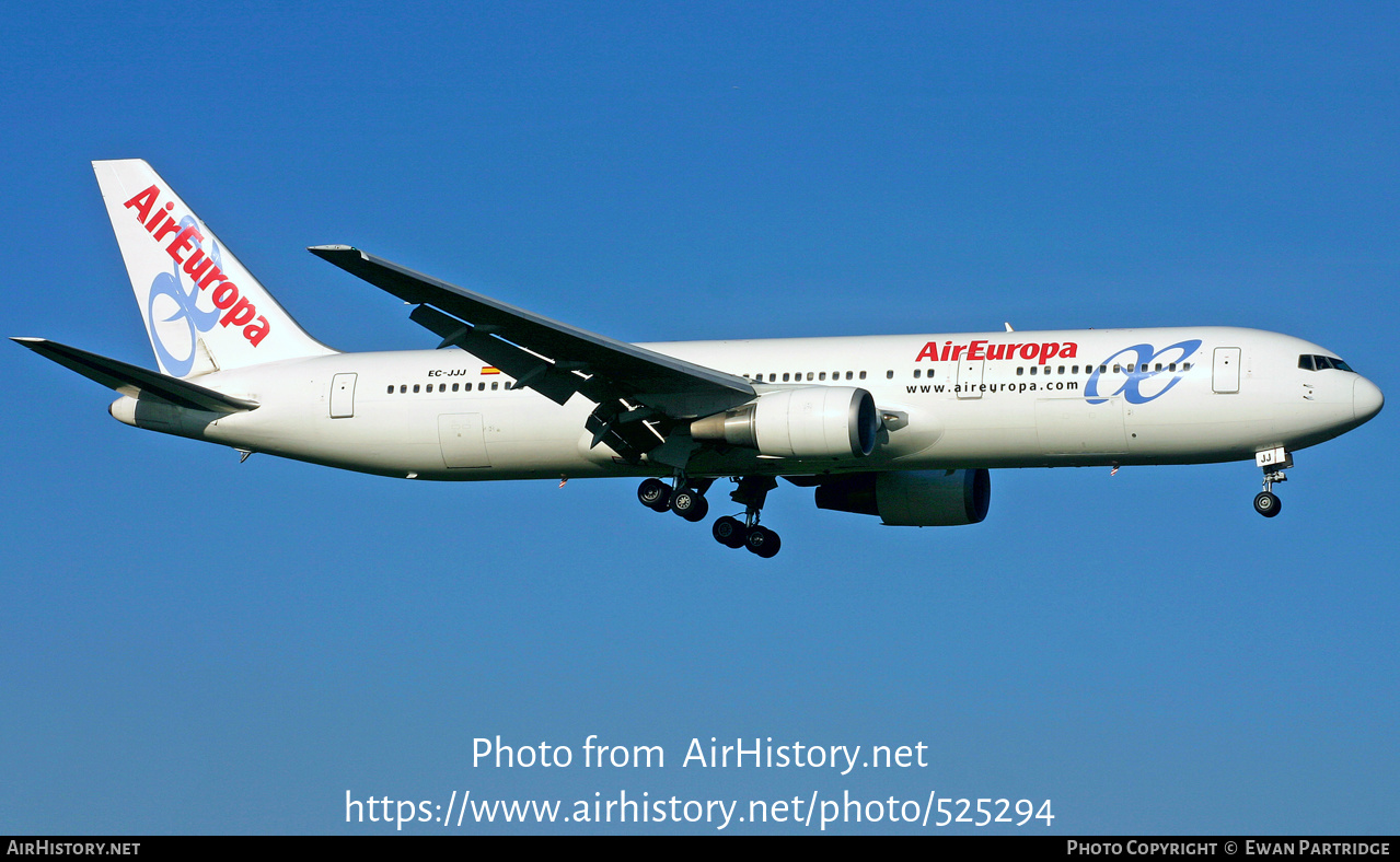 Aircraft Photo of EC-JJJ | Boeing 767-328/ER | Air Europa | AirHistory.net #525294