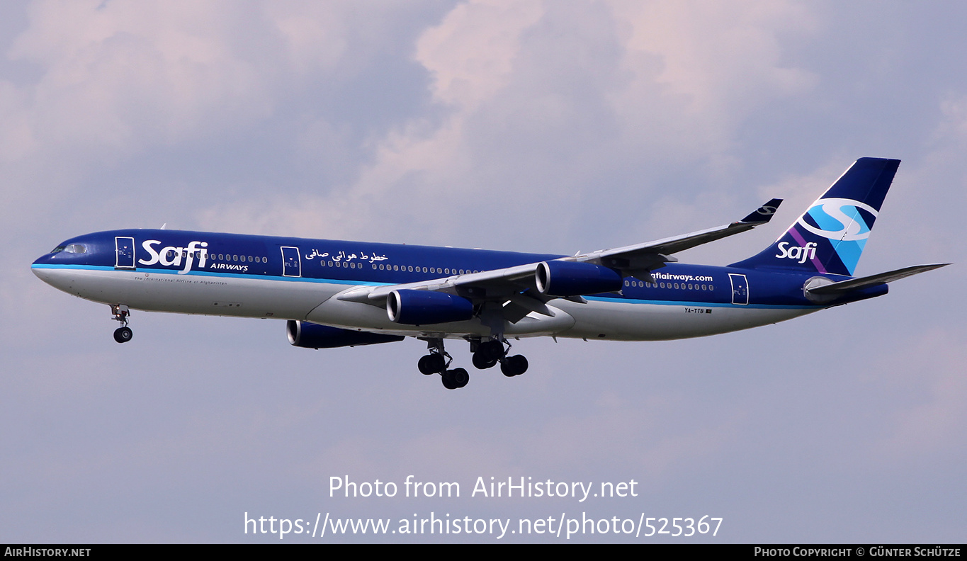 Aircraft Photo of YA-TTB | Airbus A340-311 | Safi Airways | AirHistory.net #525367