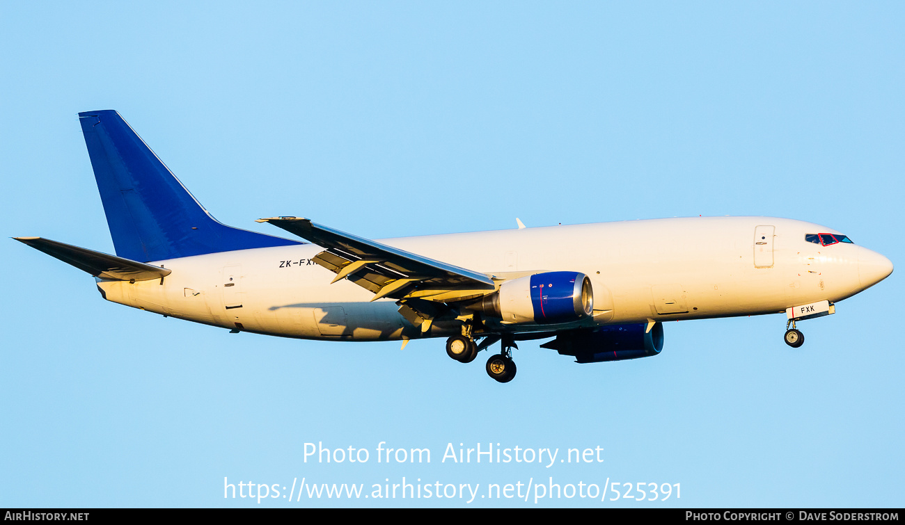 Aircraft Photo of ZK-FXK | Boeing 737-36E(SF) | AirHistory.net #525391