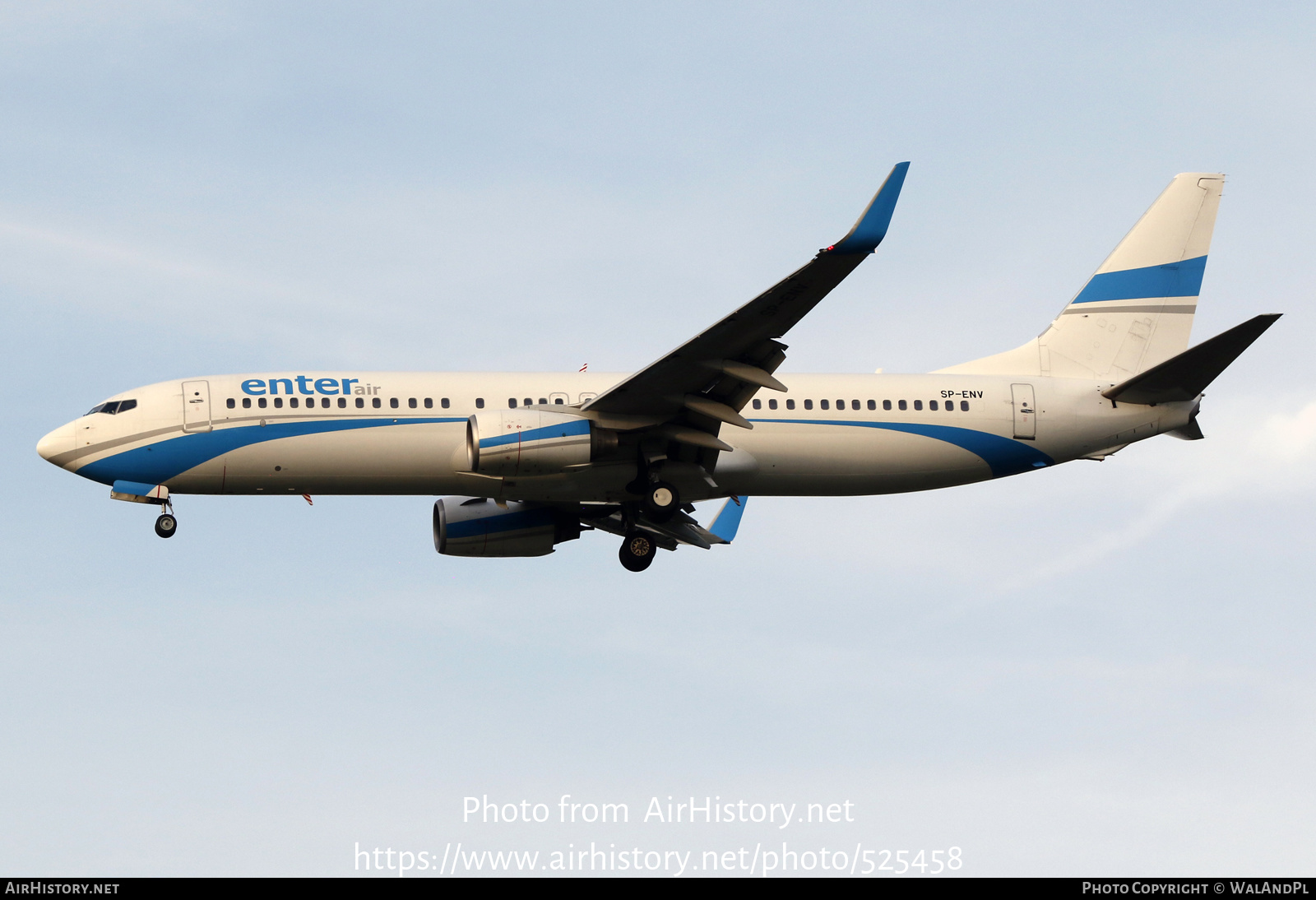 Aircraft Photo of SP-ENV | Boeing 737-8BK | Enter Air | AirHistory.net #525458