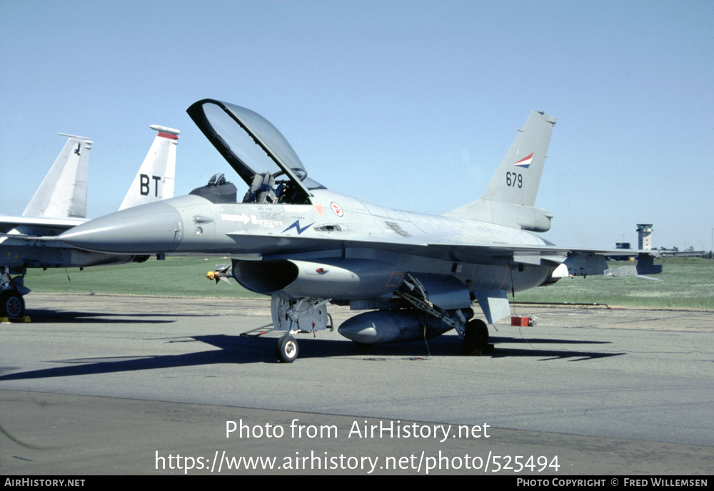 Aircraft Photo of 679 | General Dynamics F-16A Fighting Falcon | Norway - Air Force | AirHistory.net #525494