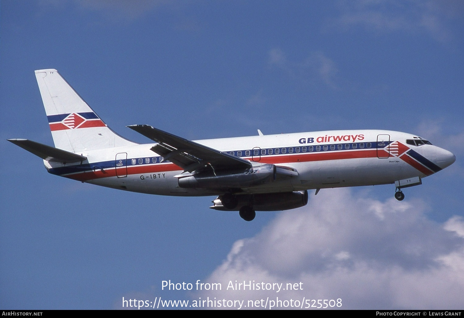 Aircraft Photo of G-IBTY | Boeing 737-2E3/Adv | GB Airways | AirHistory.net #525508