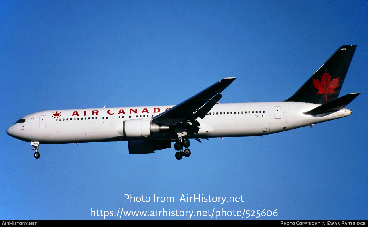 Aircraft Photo of C-FCAF | Boeing 767-375/ER | Air Canada | AirHistory.net #525606