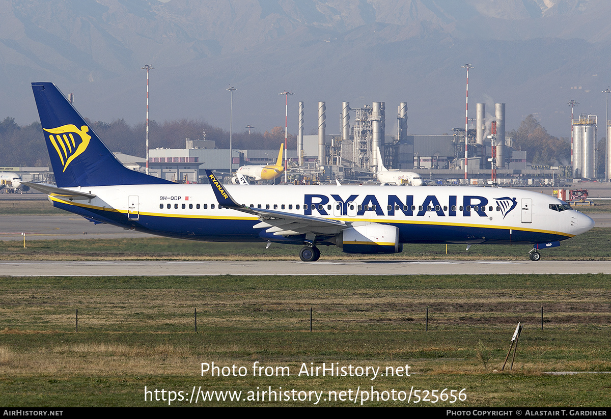 Aircraft Photo of 9H-QDP | Boeing 737-800 | Ryanair | AirHistory.net #525656