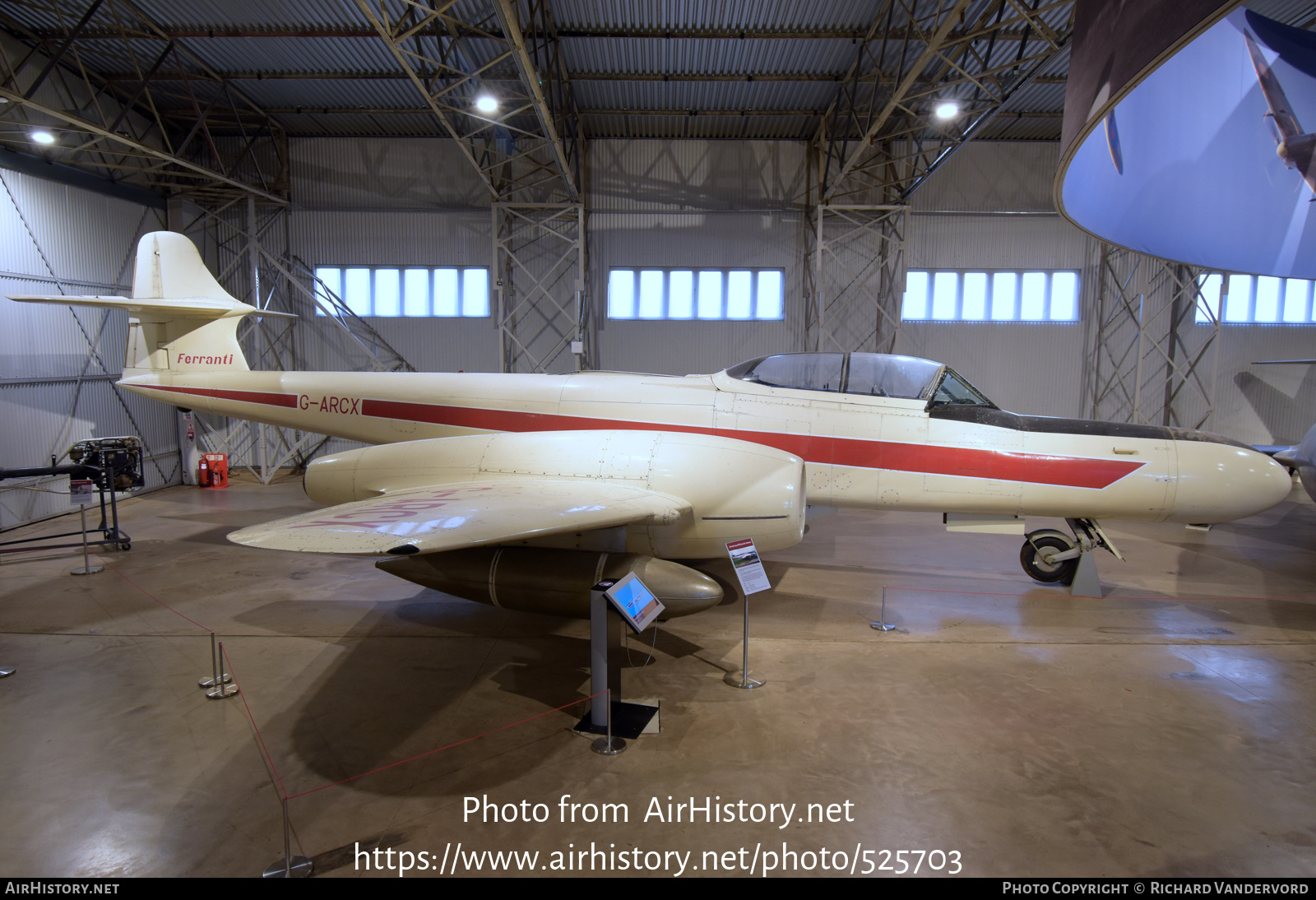 Aircraft Photo of G-ARCX | Gloster Meteor NF14 | Ferranti | AirHistory.net #525703