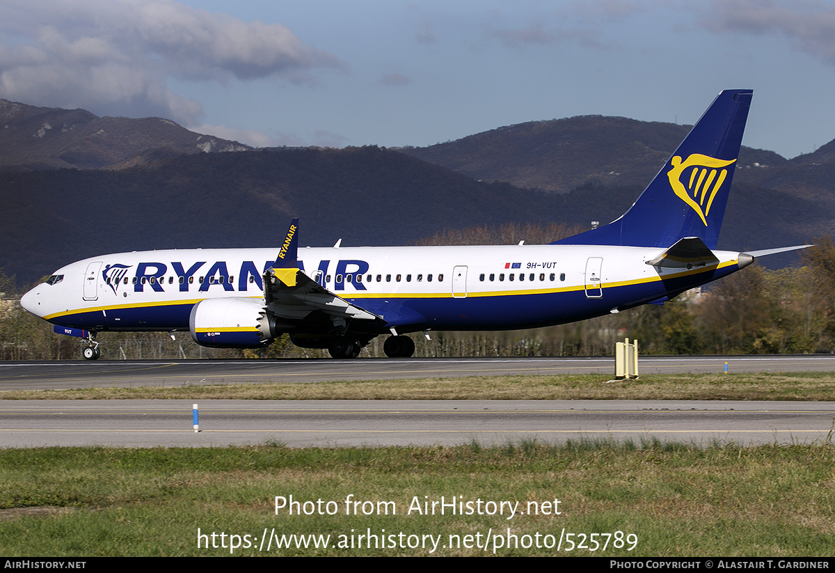 Aircraft Photo of 9H-VUT | Boeing 737-8200 Max 200 | Ryanair | AirHistory.net #525789