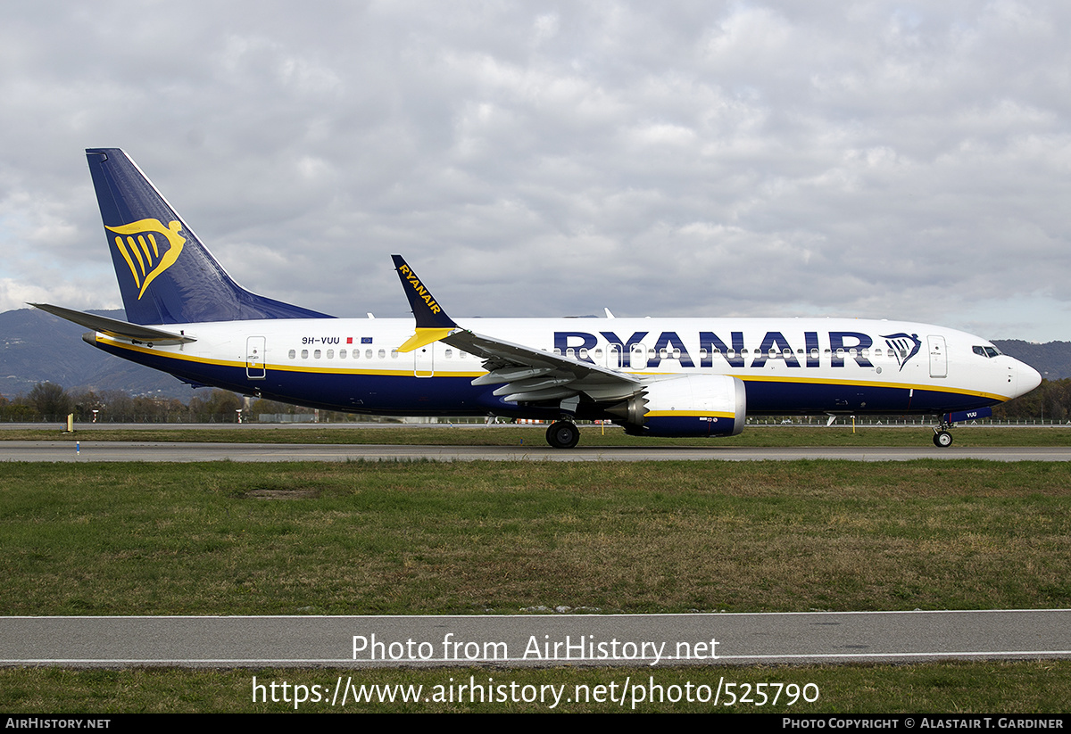 Aircraft Photo of 9H-VUU | Boeing 737-8200 Max 200 | Ryanair | AirHistory.net #525790