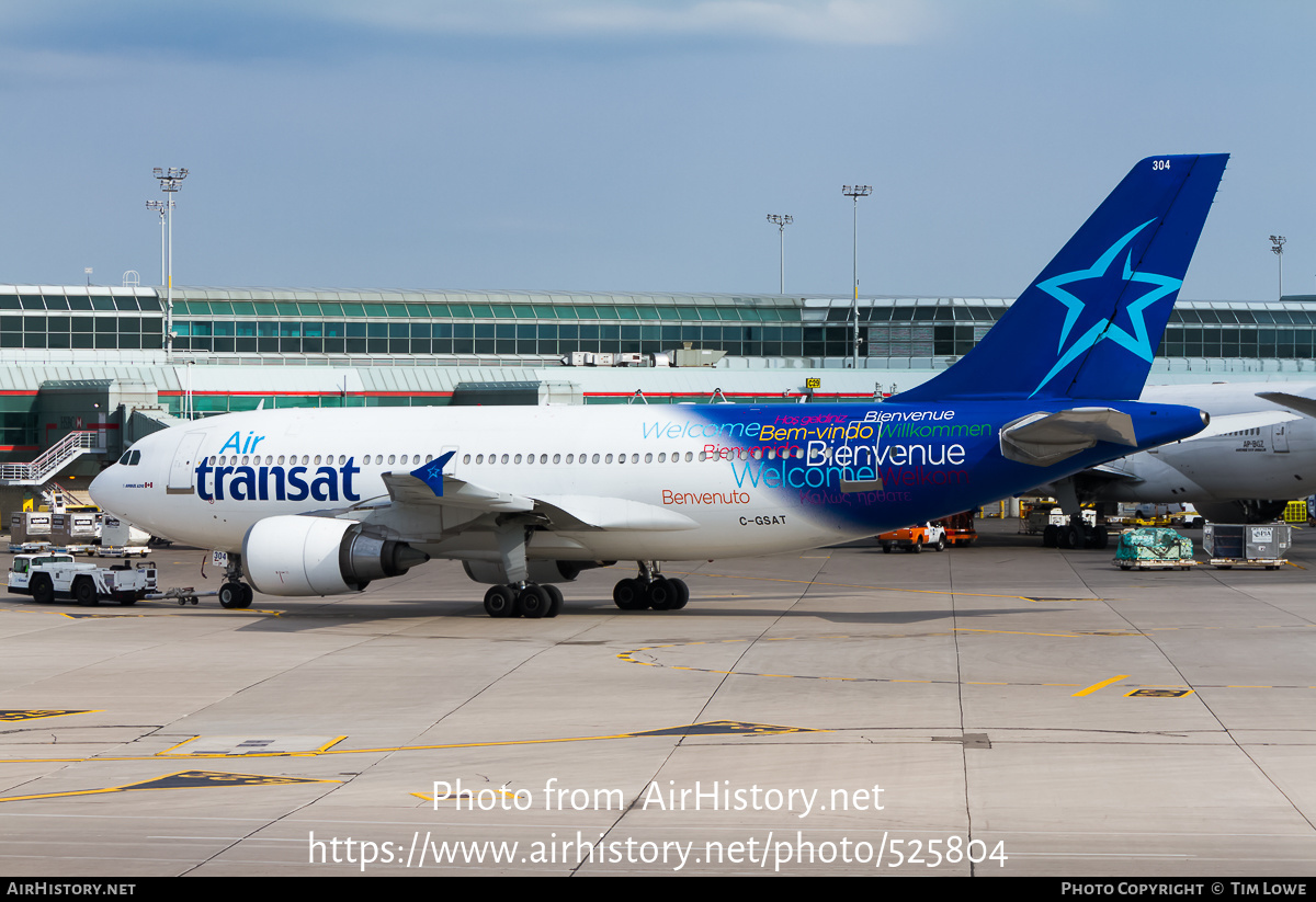 Aircraft Photo of C-GSAT | Airbus A310-308 | Air Transat | AirHistory.net #525804