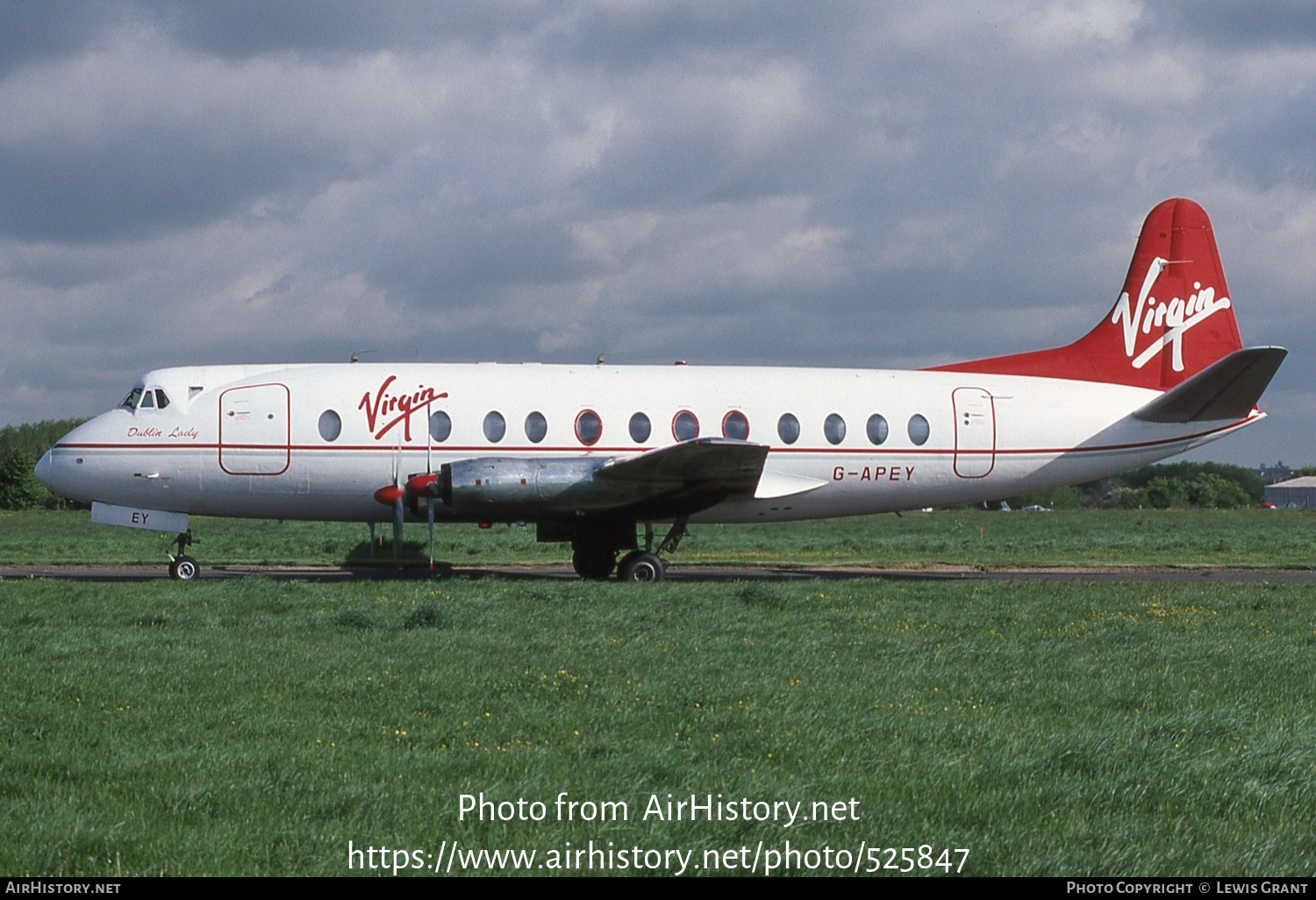 Aircraft Photo of G-APEY | Vickers 806 Viscount | Virgin Atlantic Airways | AirHistory.net #525847