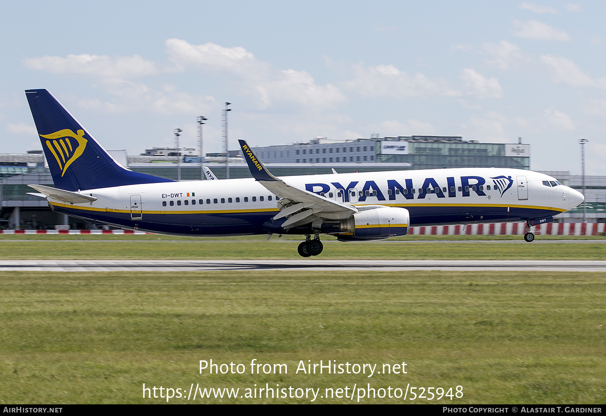 Aircraft Photo of EI-DWT | Boeing 737-8AS | Ryanair | AirHistory.net #525948