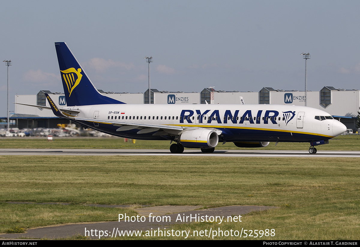 Aircraft Photo of SP-RSM | Boeing 737-800 | Ryanair | AirHistory.net #525988