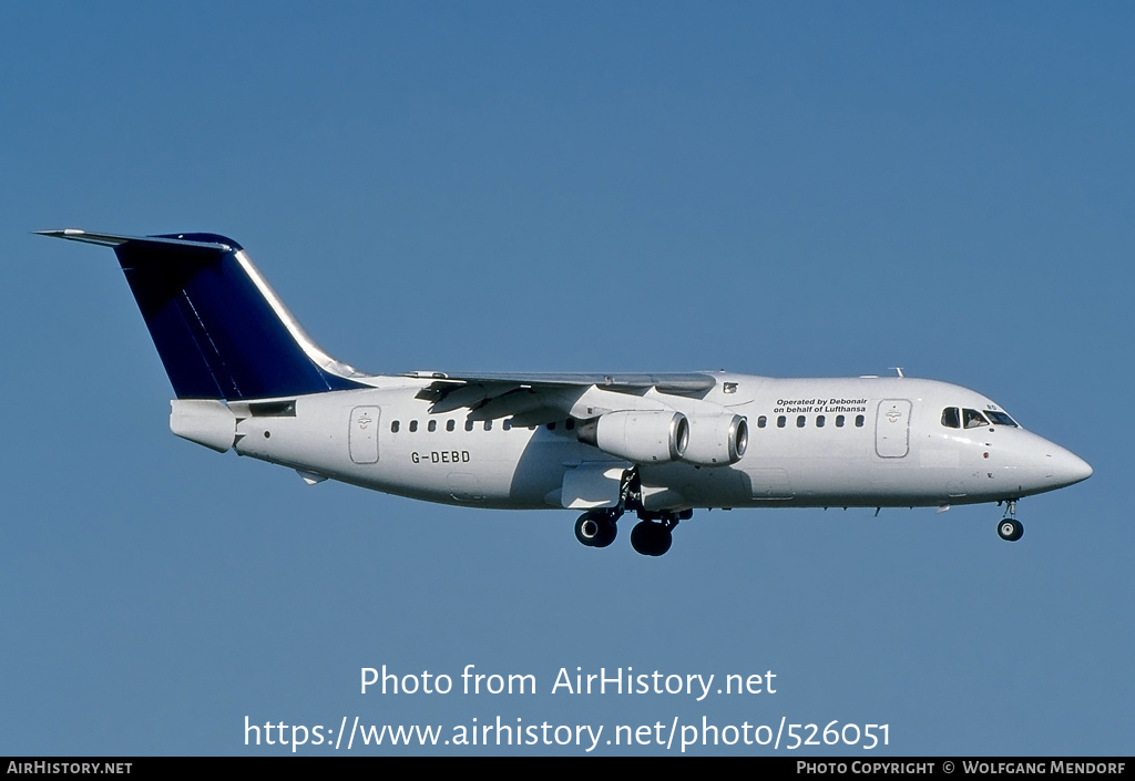 Aircraft Photo of G-DEBD | British Aerospace BAe-146-200 | Lufthansa CityLine | AirHistory.net #526051