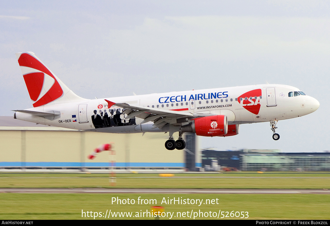 Aircraft Photo of OK-OER | Airbus A319-112 | ČSA - Czech Airlines | AirHistory.net #526053