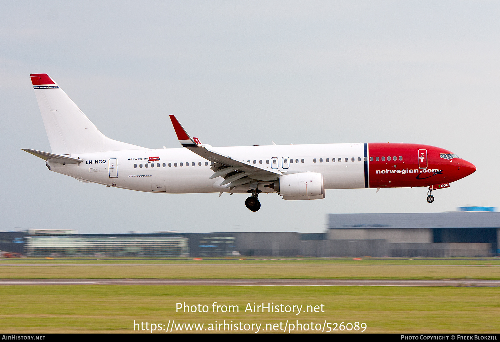 Aircraft Photo of LN-NGQ | Boeing 737-8JP | Norwegian | AirHistory.net #526089