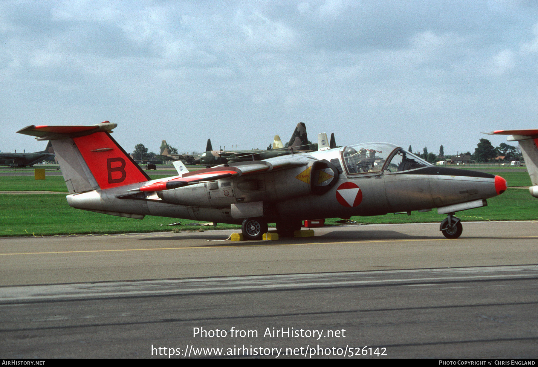 Aircraft Photo of RB-22 / B red | Saab 105OE | Austria - Air Force | AirHistory.net #526142