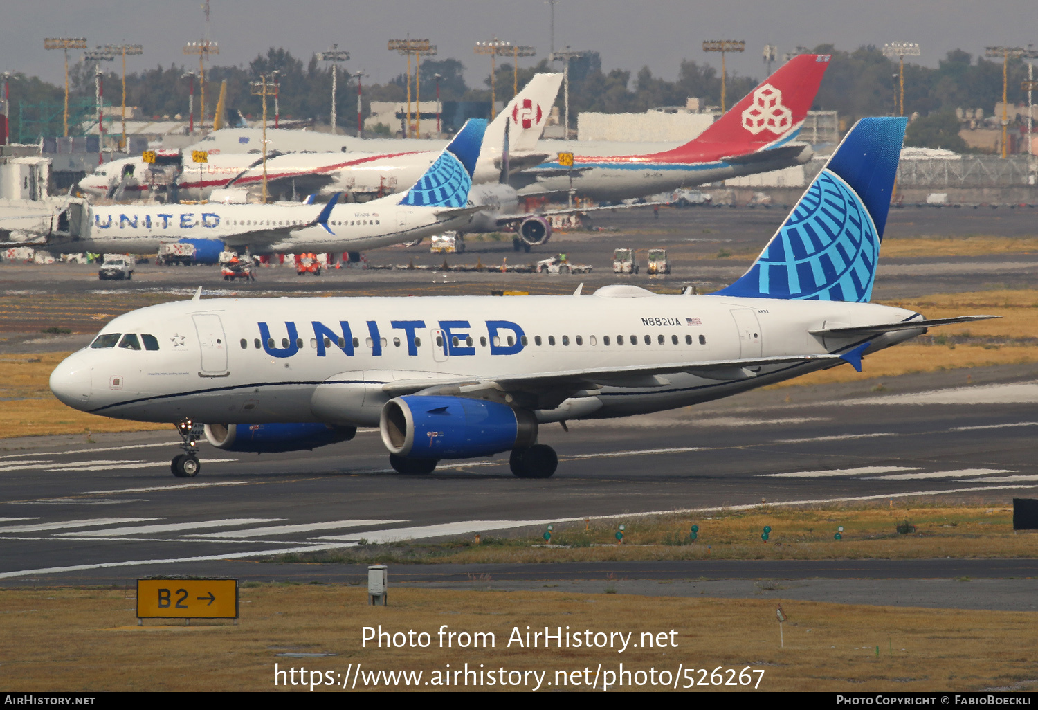 Aircraft Photo of N882UA | Airbus A319-132 | United Airlines | AirHistory.net #526267