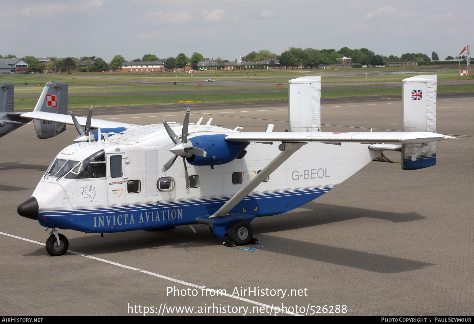 Aircraft Photo of G-BEOL | Short SC.7 Skyvan 3-100 | Invicta Aviation | AirHistory.net #526288