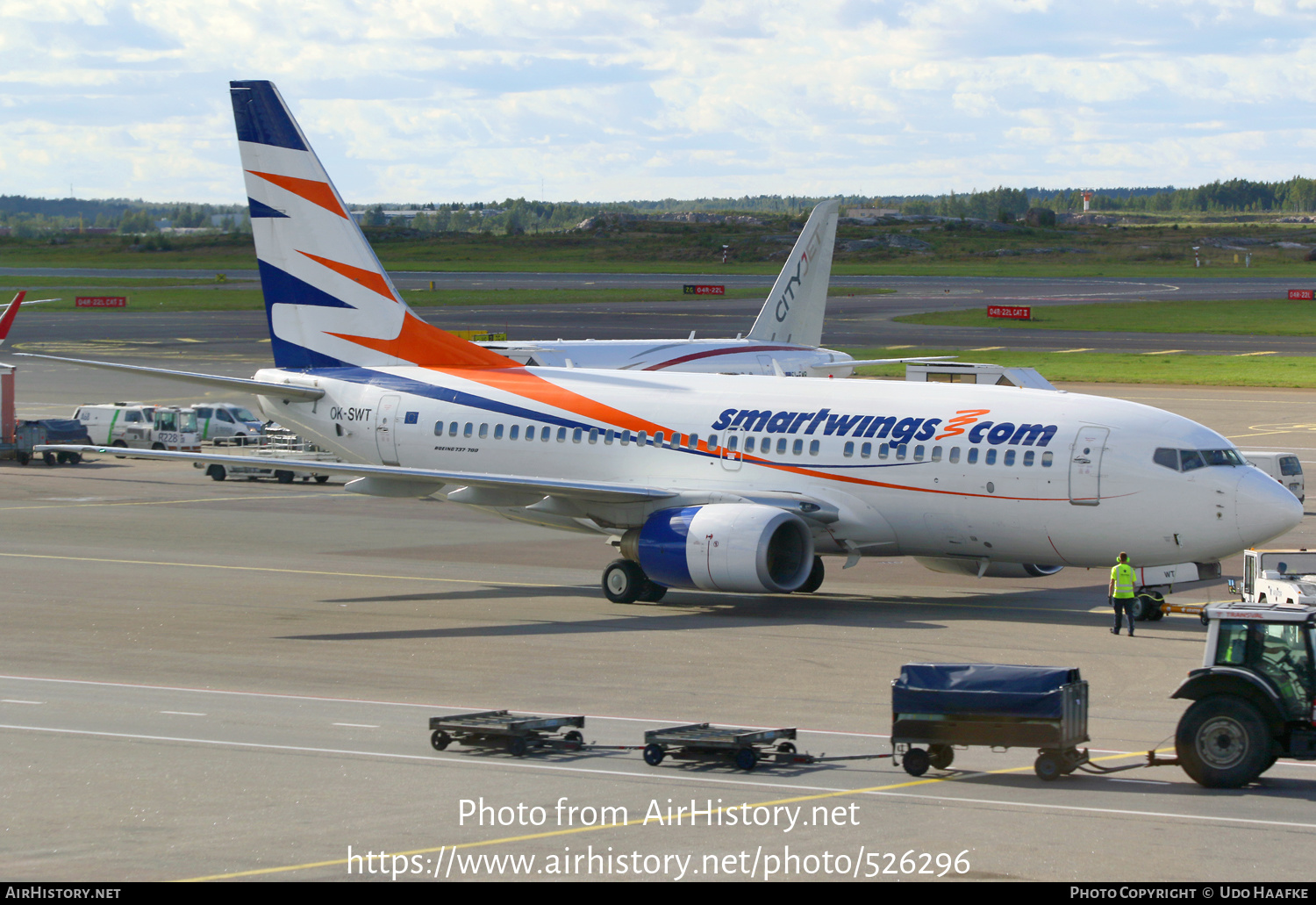 Aircraft Photo of OK-SWT | Boeing 737-7Q8 | Smartwings | AirHistory.net #526296