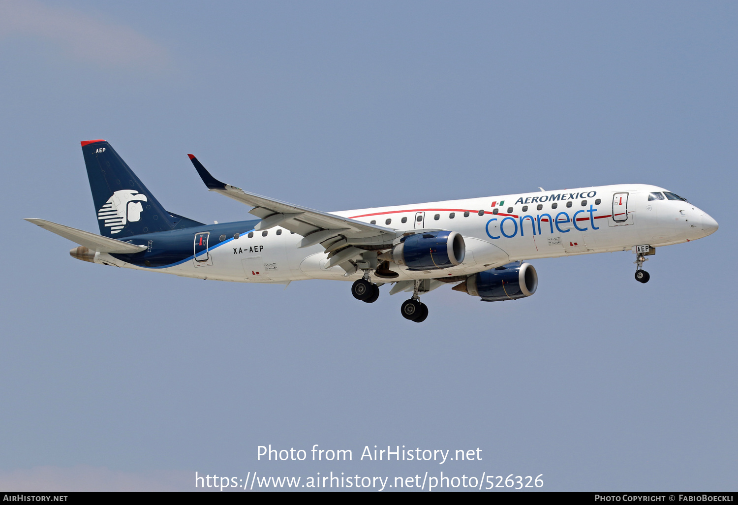 Aircraft Photo of XA-AEP | Embraer 190LR (ERJ-190-100LR) | AeroMéxico Connect | AirHistory.net #526326